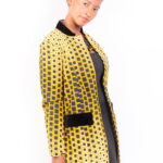 Isaro Identity Collection Gold Print Jacket Front