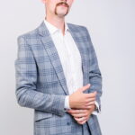 The Ash Single Breasted Grey Stripes Suit