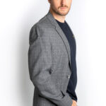 The Ash Single Breasted Wool Jacket Grey
